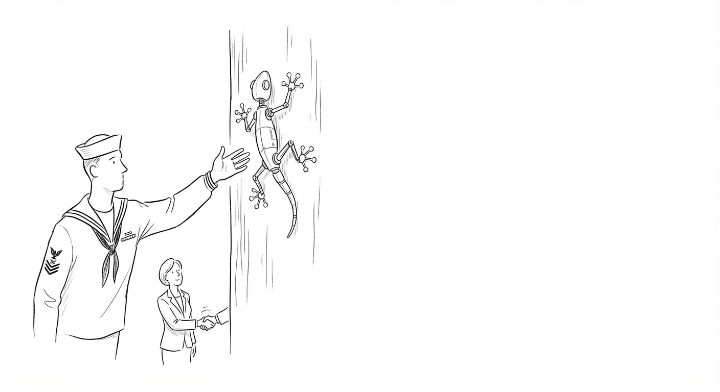 U.S. Navy Awards Gecko Robotics $54 Million Contract for Wall-Climbing Inspection Fleet